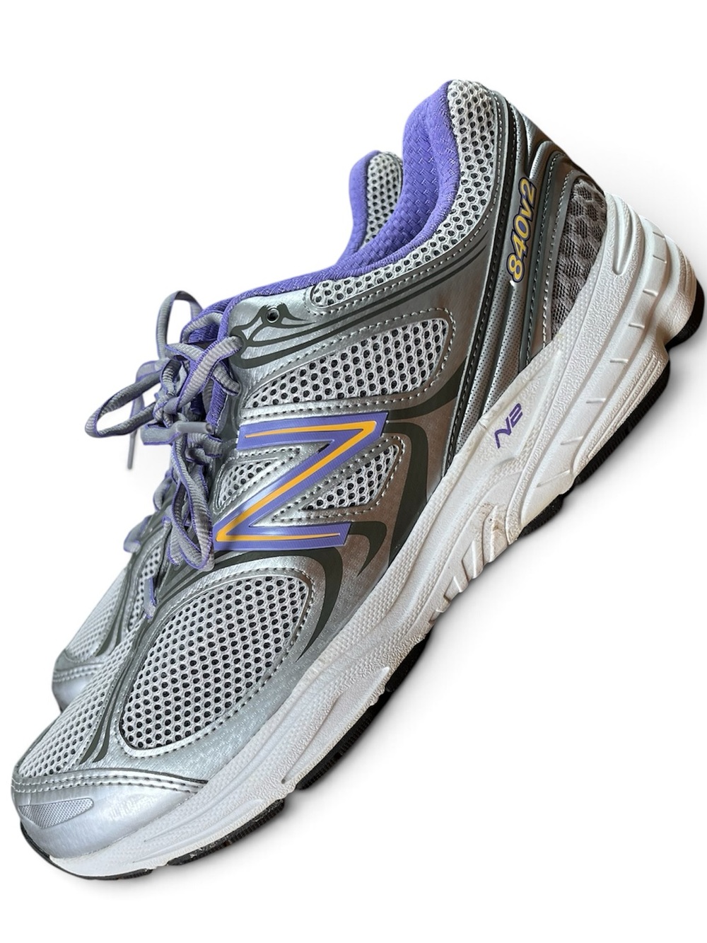 New Balance Silver and Purple Men’s Size 12 Athletic Sneakers
